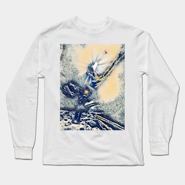 The Distant Sea Long Sleeve T-Shirt by PsyCave